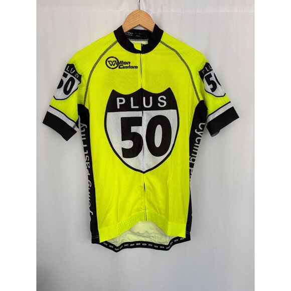 Walton Custom "Plus 50" Pro Cycling Jersey, Men's Sz XL - Picture 1 of 4
